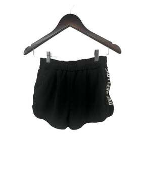 C-Mode Girls Black Love Graphic Athletic Pull-On Shorts Youth Size Medium